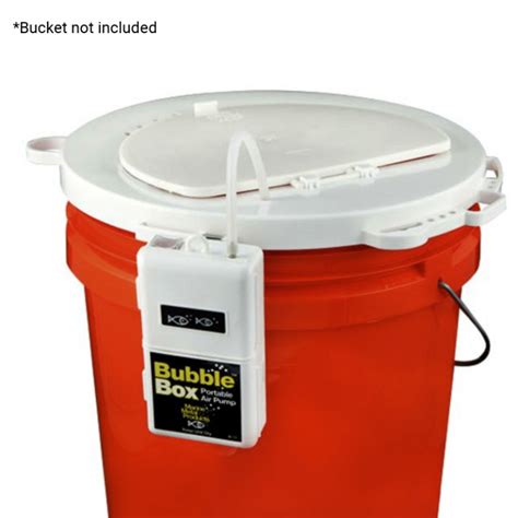 marine metal 5gal lid with bubble box aerator lb 11|Marine Metal 5Gal Lid//Aerator Lb.